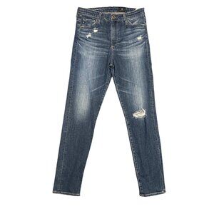AG Womens Distressed Stevie Ankle Jeans Size 28 Edgy Modern Street‎ Style